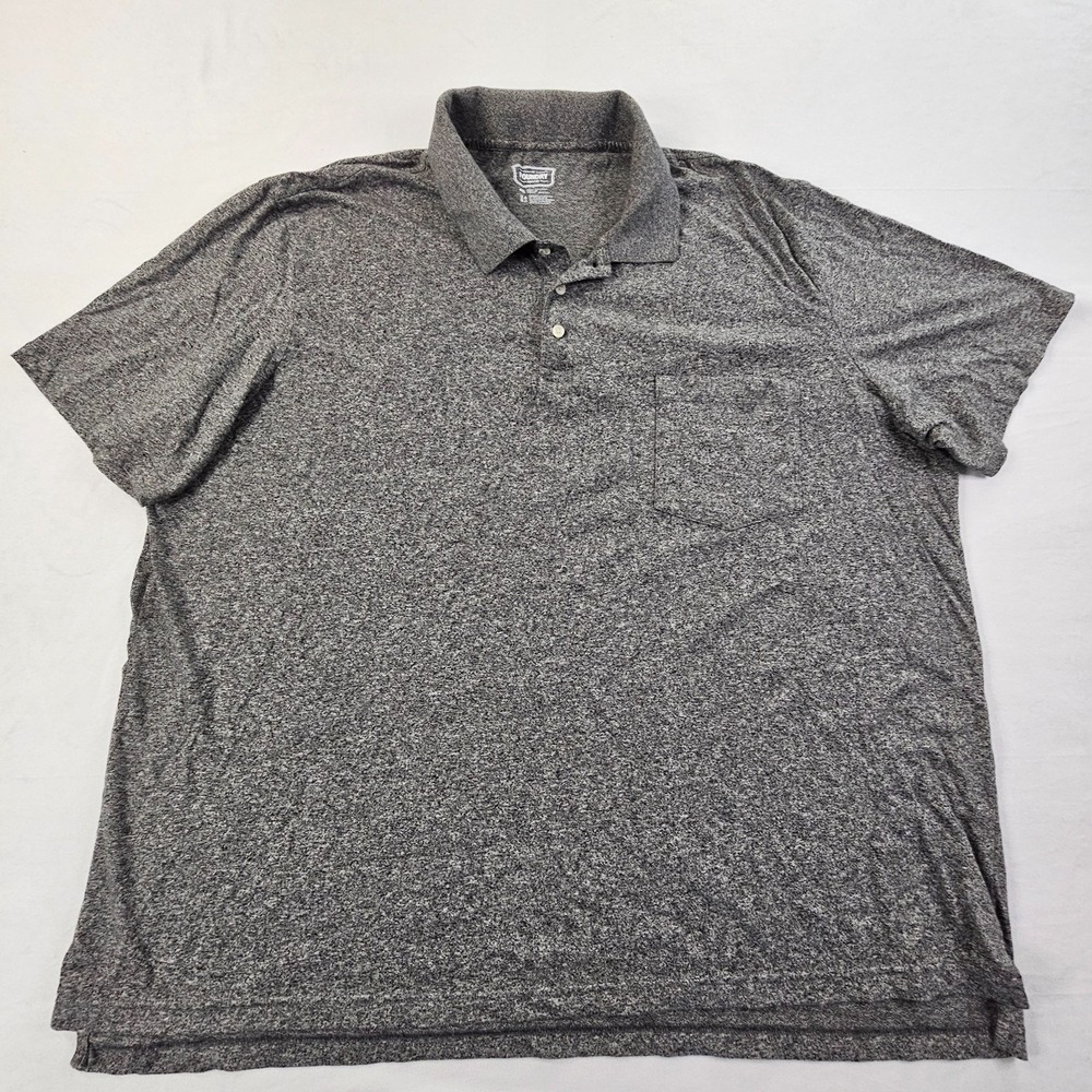 Foundry Supply Gray Short Sleeve Cotton Blend Polo Shirt Men's 4XL